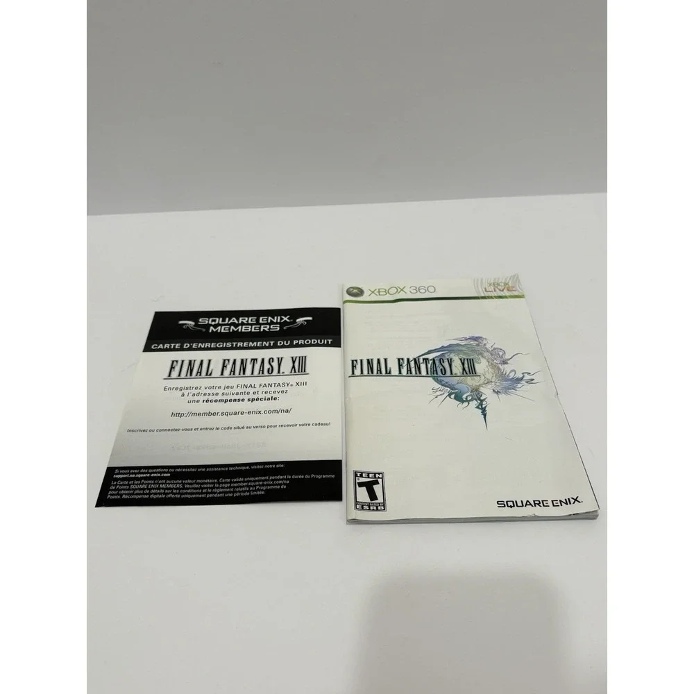 Final Fantasy XIII 3-disc (Microsoft Xbox 360, 2010) Complete w/ Manual CIB